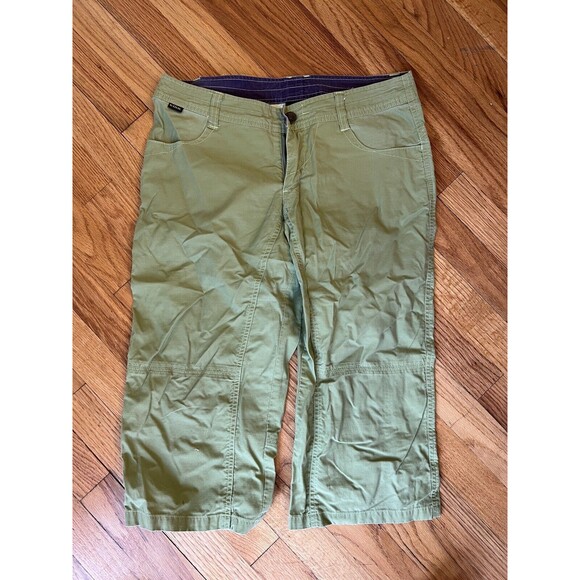 Kuhl Dry Hiking Pants Size 6 Stretch Evaporative Comfort Technology Green - Picture 1 of 6
